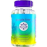 purple tree Next Day – Post-Drink Morning Wellness Supplement for Balance, Restore & Replenishment | Ashwagandha KSM-66, Milk Thistle, Ginger, Peppermint, Electrolytes & Vitamins | 30 Capsules