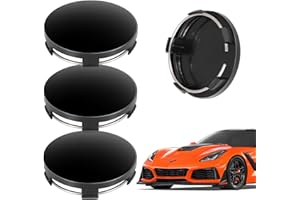 4Pcs Wheel Center Caps 60mm, Universal Wheel Hub Caps, ABS Durable Car Wheel Center Hub Caps Replacement Compatible with VW &