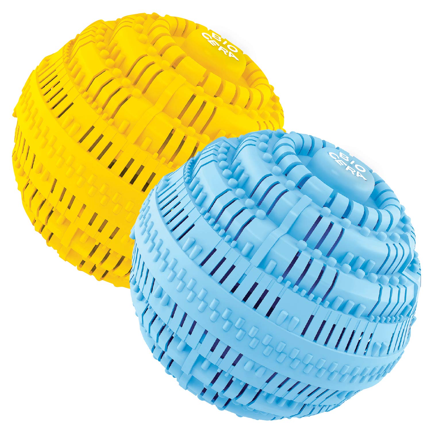 Bio Cera Green Eco Friendly Laundry Ball Reusable 4 Years1100 Times Washes Yellow And Blue Set Of Double Chemical Free Detergent Replacement