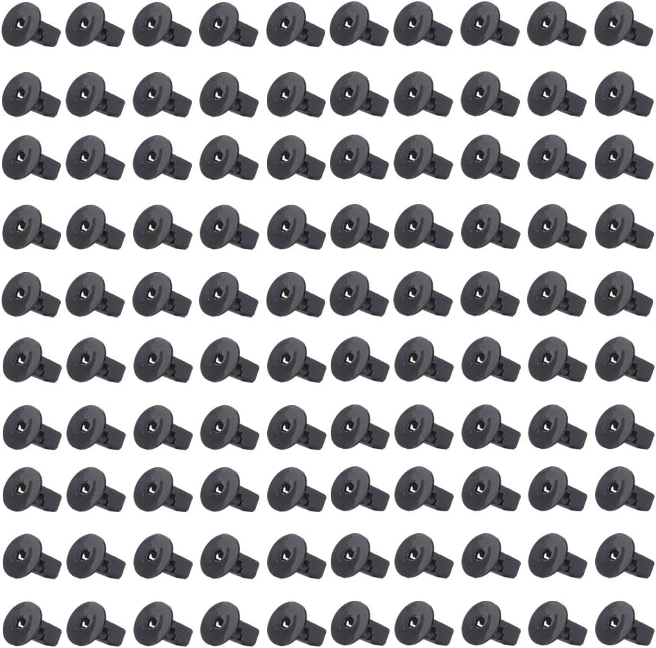 OCPTY 90189-06065 9 mm x 9 mm 100 Pcs Nylon Bumper Fasteners Fender Rivet Clips Push Type Car Retainer Kit - Fit for GM Toyota Honda Ford Chrysler