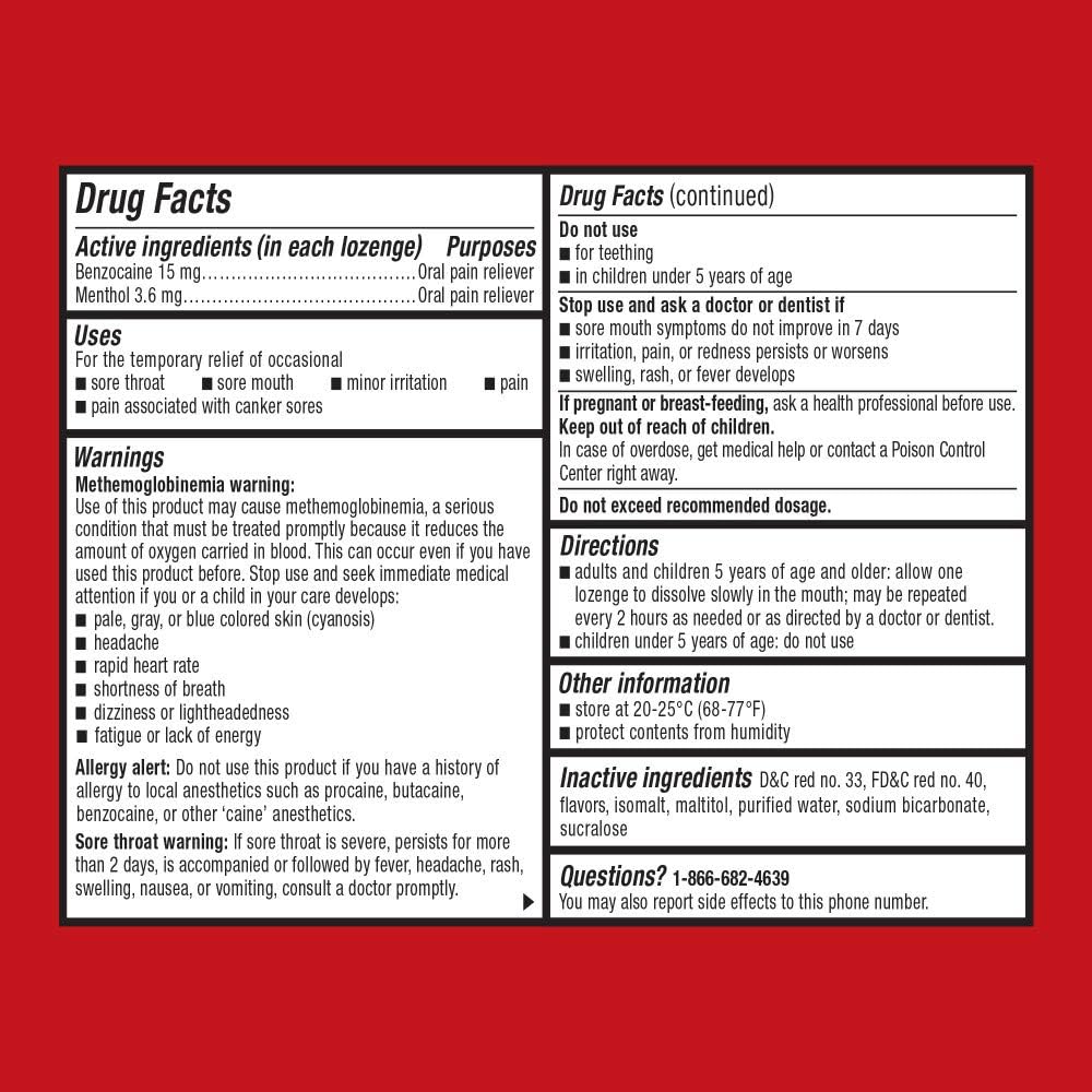 Cepacol Extra Strength Sore Throat & Cough Drop Lozenges, Cherry 16ct: Health & Personal Care