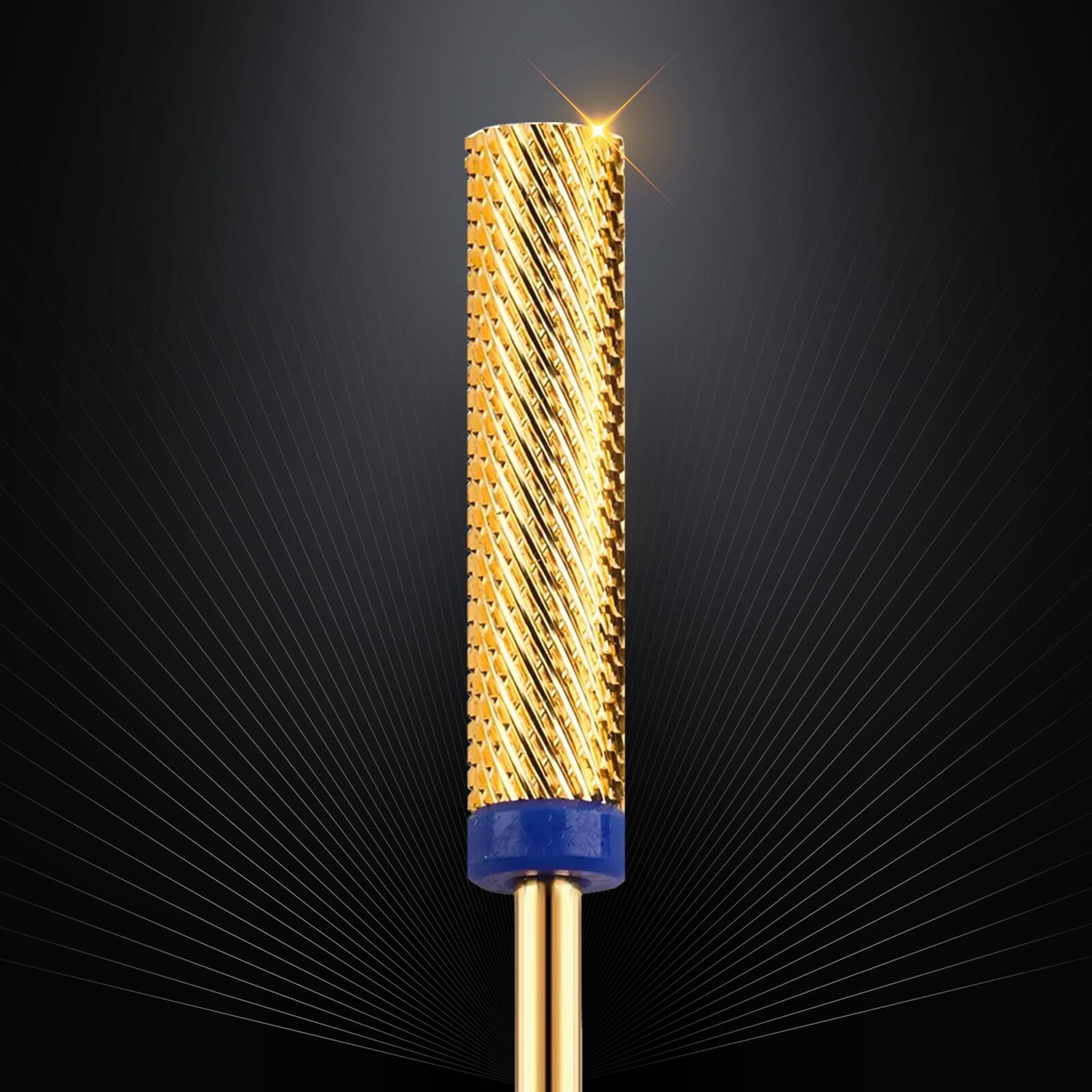 Photo 1 of Super Long Nail Bit, CORFULRA Barrel Nail Drill Bit Carbide Tungsten Drill Bit for Nails, Upgrade Professional Advanced bit for Removing Acrylic Nails. Nail Tech Mush Haves (Gold, M)