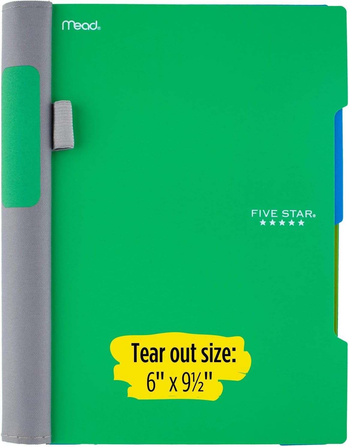 Five Star Advance Small Spiral Notebook, 2 Subject, College Ruled Paper, 100 Sheets, 9-1/2" x 6", Teal (73164) : Office Products