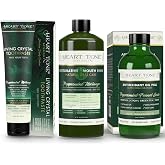 Heart Tone Botanicals Oral Care Set | Fluoride-Free Toothpaste, Oil Pull &amp; Mouthwash | Botanical Daily Routine | Clean Ingredients | Mint &amp; Anise | Plant Based