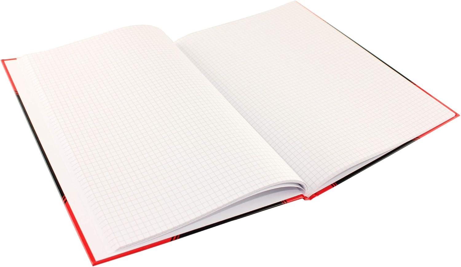 Landré Bantex 6 x A4 Squared Notebook 192 Pages 70gsm Hardback Black, black/red - Image 5