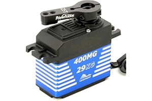 POWER HOBBIES Powerhobby 345LP Low Profile High Torque Brushless Digital High Voltage Servo 450 OZ/Speed .065 @ 8.4v Servo with Aluminum Case (400MG)