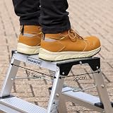 TOUGH MASTER 2 Step Aluminium Hop Up Platform Ladder 150kg Heavy Duty Folding view 6