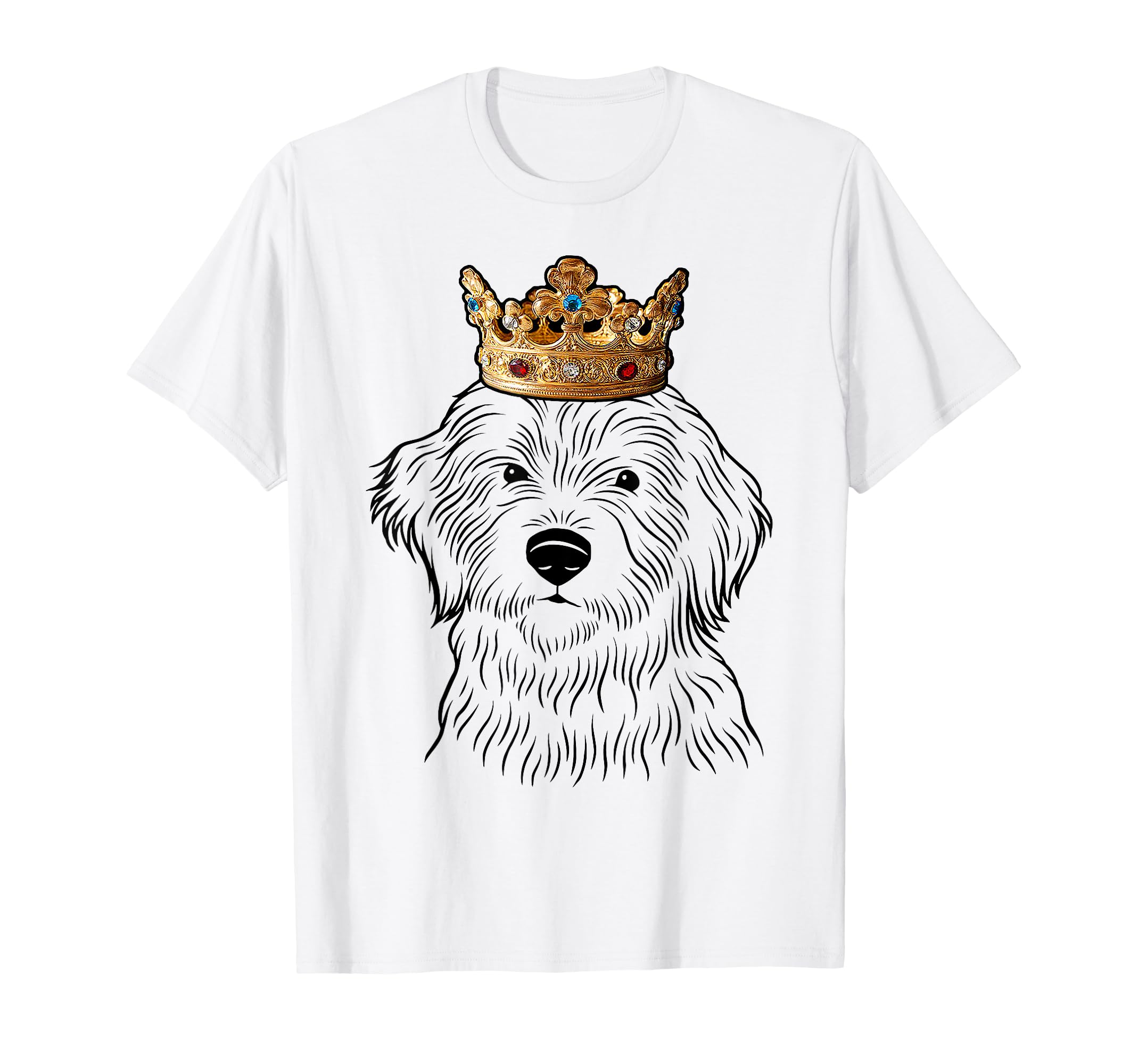 Aussiedoodle Dog Wearing Crown T-Shirt