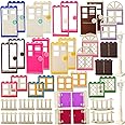 110 Pieces Doors,Windows,Fencesand Light for MOC Creative Building BlockToys Set Street House Decoration Compatible with Clas