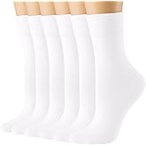 Losa Kute Super Soft Crew Socks Cozy Causal Athletic Socks 6 Pairs
