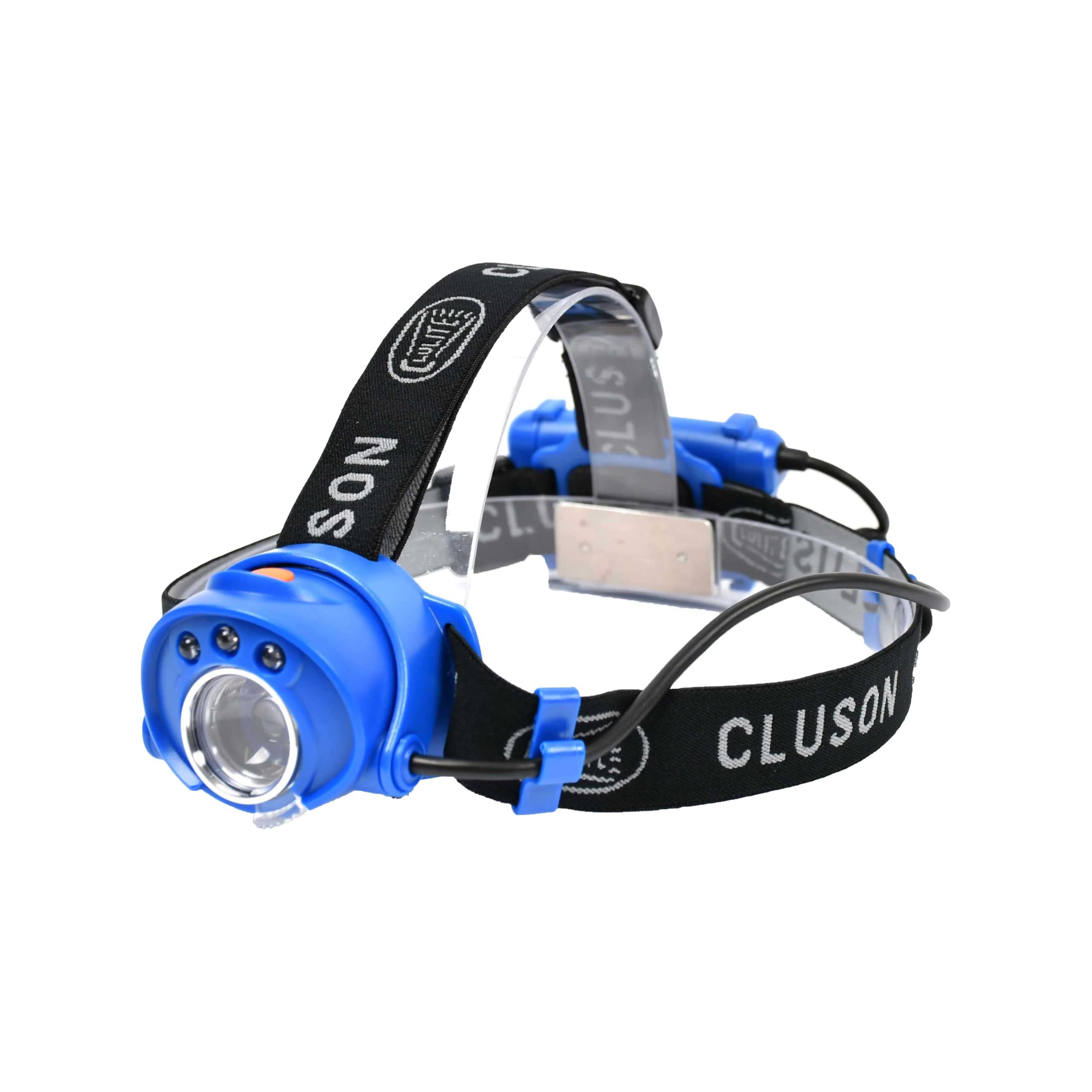 Clulite Unisex'S Super Beam Lite Rechargeable Head Torch, Blue, One Size