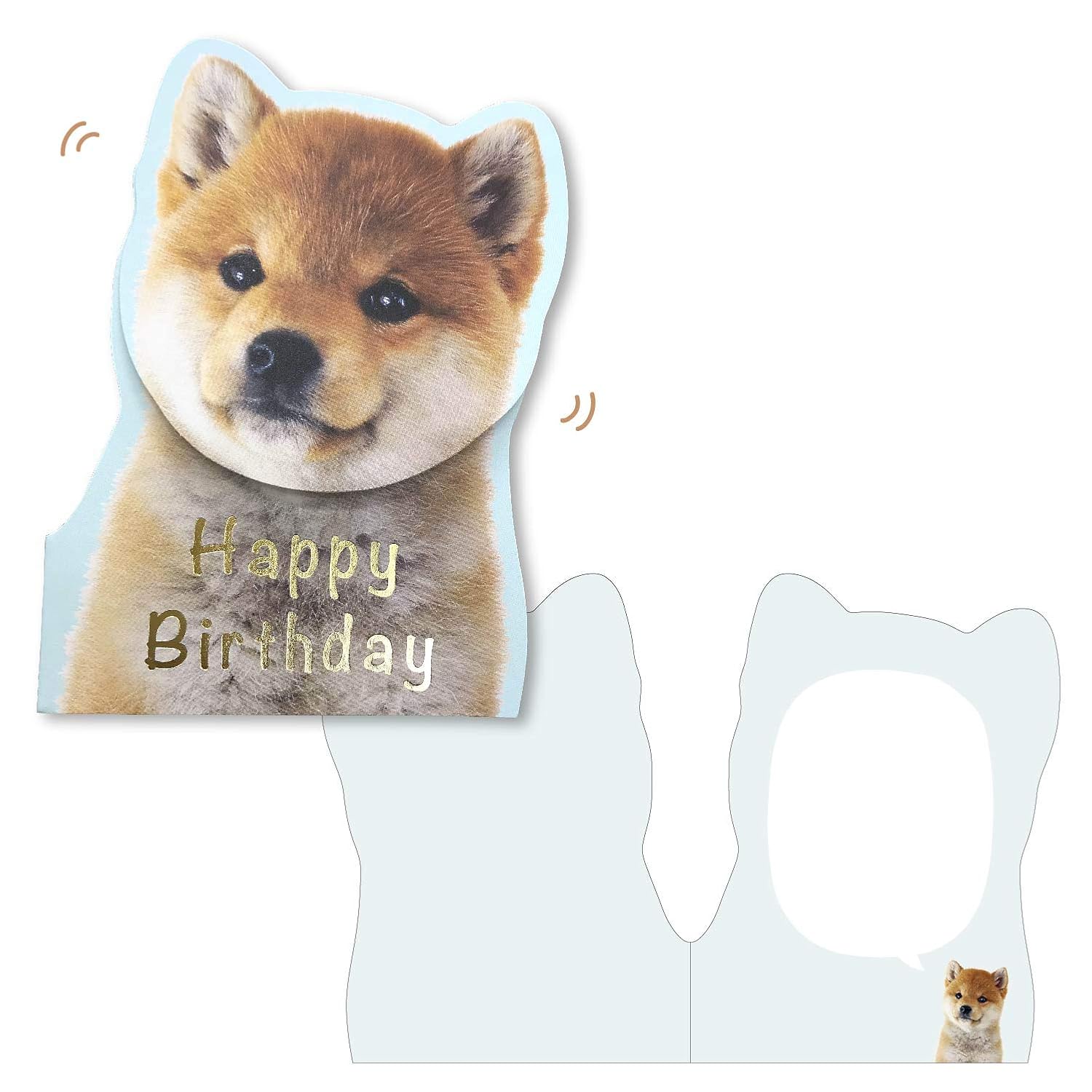 Amazoncom 6 Bulk Shiba Inu Happy Birthday Card Die Cut