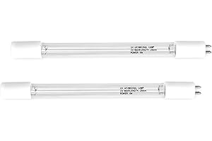 RONAQUA 6W UV 4 Prong Replacement Bulb for 1GPM Water Purifier Ultraviolet Light Filter Set of 2
