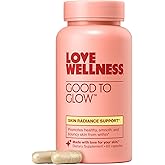 Love Wellness Good to Glow | Collagen Supplement with Biotin, Vitamin C, E, Ashwagandha & Zinc | Promotes Smooth, Glowing & Clear Skin | Enhances Smoothness & Promotes Healthy Skin | 60 Count