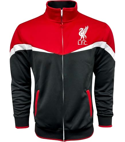 Liverpool FC Official Soccer Gift Mens Shower Jacket Windbreaker