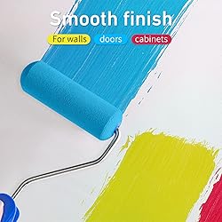 Mister Rui Foam Paint Roller, 8 Pack 4 Inch Paint