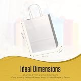 Thepaperbagstore 10 White Small Paper Party Bags With Handles 18x22x8cm view 5