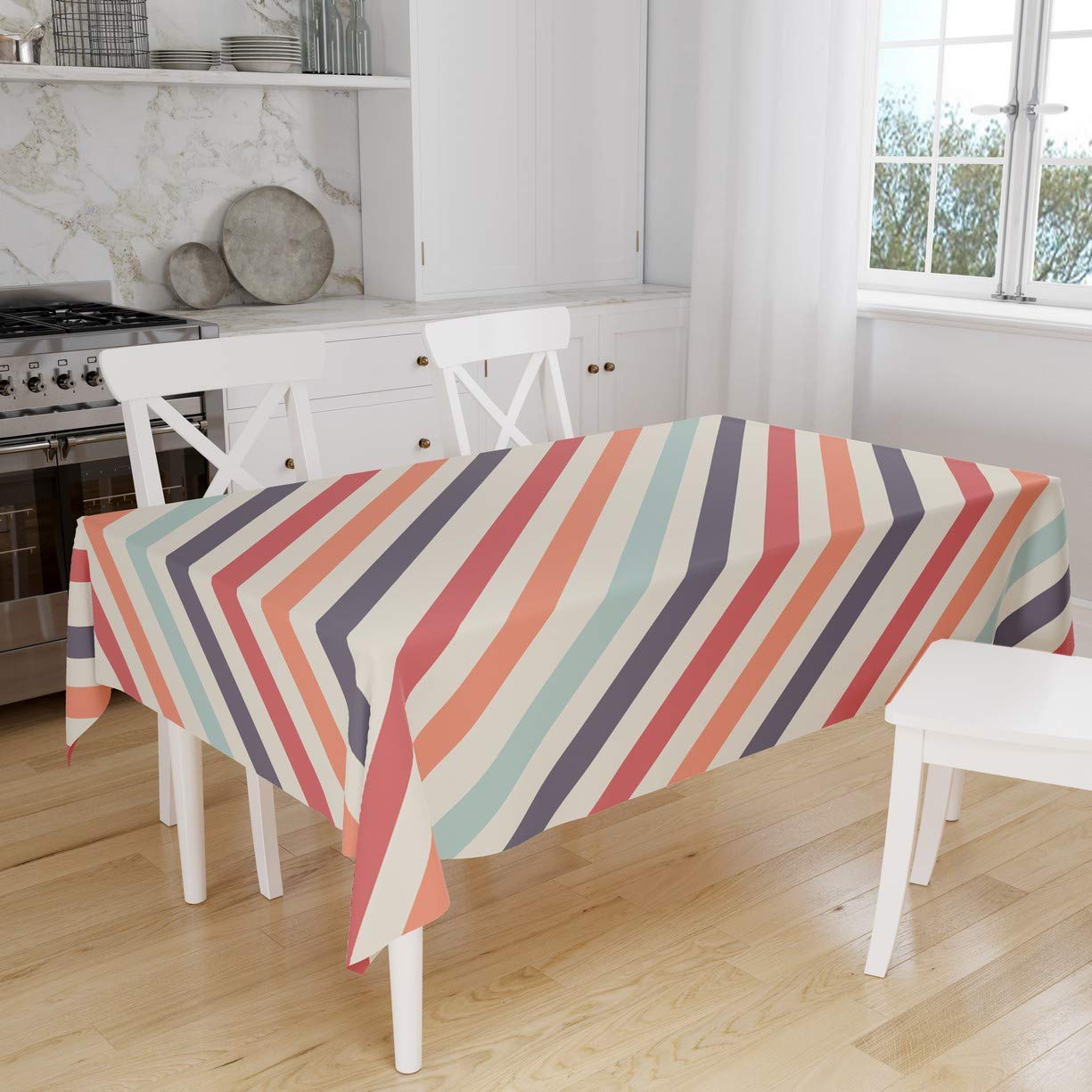 Bonamaison Kitchen Decoration, Tablecloth, 140cm x 160cm - Designed and Manufactured in Turkey
