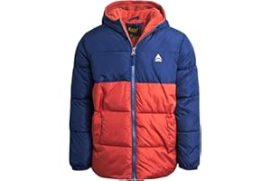 iXtreme Boys' Winter Jacket - Polar Fleece Lined Bubble Puffer Water Repellent Ski Jacket