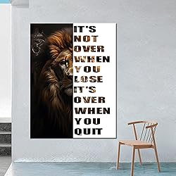 Animal Canvas Wall Art Motivational