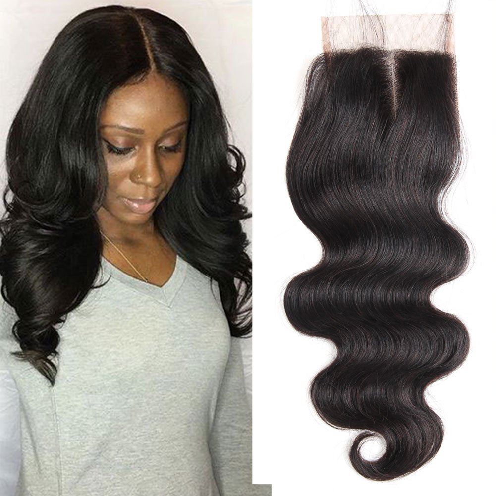 Buy Luxnovolex 10 Closure Brazilian Lace Closure Body Wave 4x4