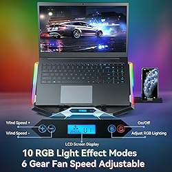 ICE COOREL Gaming Laptop Cooling Pad with 8 Cooling