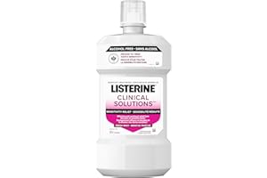 Listerine Clinical Solutions Sensitivity Relief alcohol-free, dye-free mouthwash. Treats tooth sensitivity and provides effec