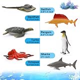 Fun Gift 12 Pcs Sea Animal Figures Ocean Toy Educational Learning Set view 3