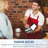 Thenshop 10pc Black Marble Restaurant Check Presenters 4.3x8.3 Inch PU Leather view 5