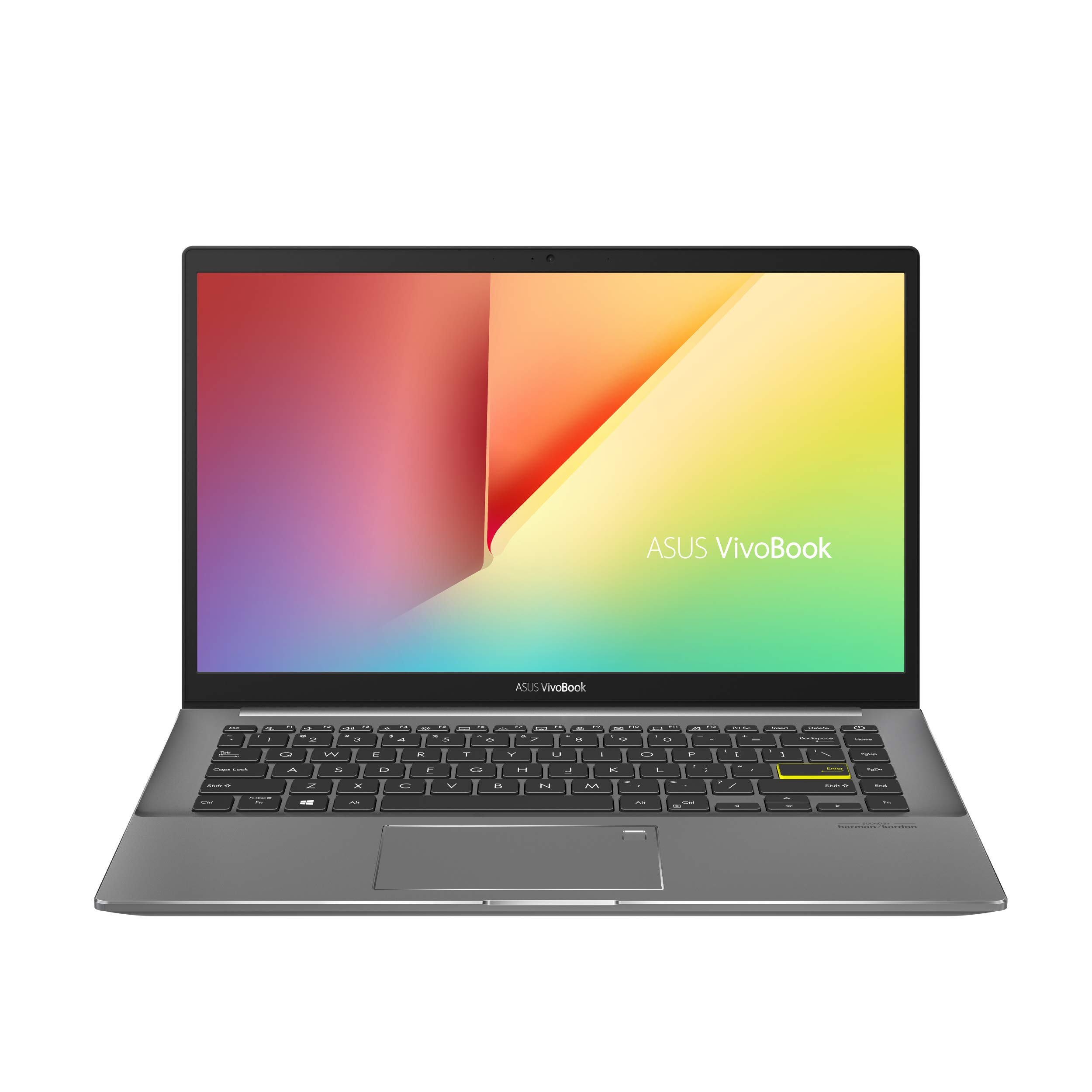 ASUS VivoBook S14 S433 Thin and Light Laptop, 14” FHD Display, Intel Core i5-1135G7 CPU, 8GB DDR4 RAM, 512GB SSD, Thunderbolt 3, Wi-Fi 6, Windows 10, AI Noise-Cancellation, Indie Black, S433EA-DH51