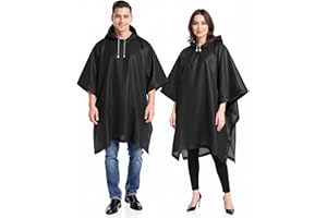 rain ponchos for adults men women（ 3 Pack） Family Portable EVA Raincoat with Hood Reusable