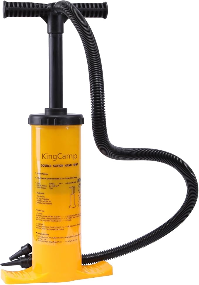 KingCamp Double Action Air Pump, Hand Pump to Inflate and