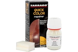 Tarrago Quick Color Dye Leather and Canvas Repair - 25 ml Leather Shoe Dye for Dyeing of Leather Footwear, Bags, Shoes, Jackets, Purses & More - Off White #654