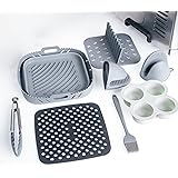 H4O4 Airfryer Liners - Air Fryer Accessories - Air Fryer Silicone Liners - Silicone Air Fryer Liners - Air Fryer Liners Silic
