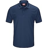 Red Kap Mens Short Sleeve Performance Knit® Pocketless Core Polo
