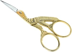 SE SP27G Premium Quality 3 1/2-Inch Stork Scissors, Gold Color