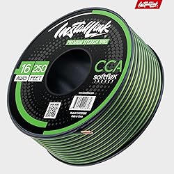 Install Link 16 AWG Gauge Speaker Wire Cable