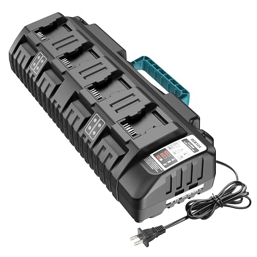 6-Port Battery Charger For DEWALT 20V & 60V MAX Lithium Batteries – Fits DCB104, DCB206, DCB205, DCB184 & More
