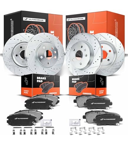 POWERSTOP KOE5334 Front Brake Kit - OE Rotors & Ceramic Pads For Buick, Chevy, GMC, Saab. Easy Bolt-On Upgrade!