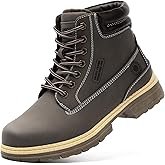 ANJOUFEMME Combat Work Hiking Boots for Women - Ladies Casual Waterproof Outdoor Boots, Walking Hiking Shoes, Backpacking Boots