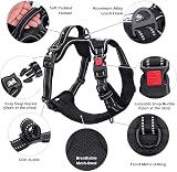 PoyPet No Pull Dog Harness Reflective Front Chest Clip Adjustable Small Black view 5