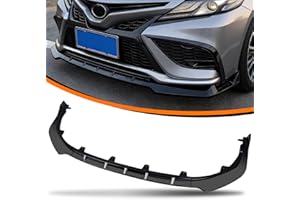 Front Bumper Lip Fit for 2021-2024 Toyota Camry SE XSE Hybrid,Glossy Black Car Front Splitter Spoiler Lip for 8th Gen Camry(F