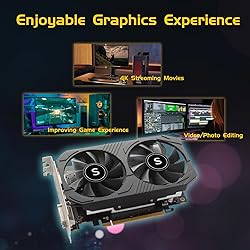 SAPLOS GTX 1050 Ti Gaming Graphics Card, 4GB, 128