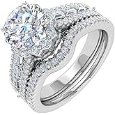 1 Carat Diamond Bridal Ring Set in 14K Gold