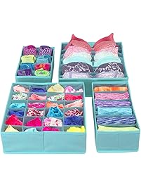 Sorbus Set of 4 Foldable Drawer Dividers, Storage Boxes, Closet Organizers, Under Bed Organizer