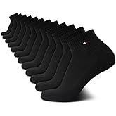 Tommy Hilfiger Men's Cushion Quarter Cut Ankle Socks (12-Pack)