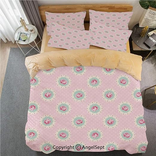 Amazon Com Sfeatrutmat Crystal Velvet Duvet Cover Set Shabby Chic