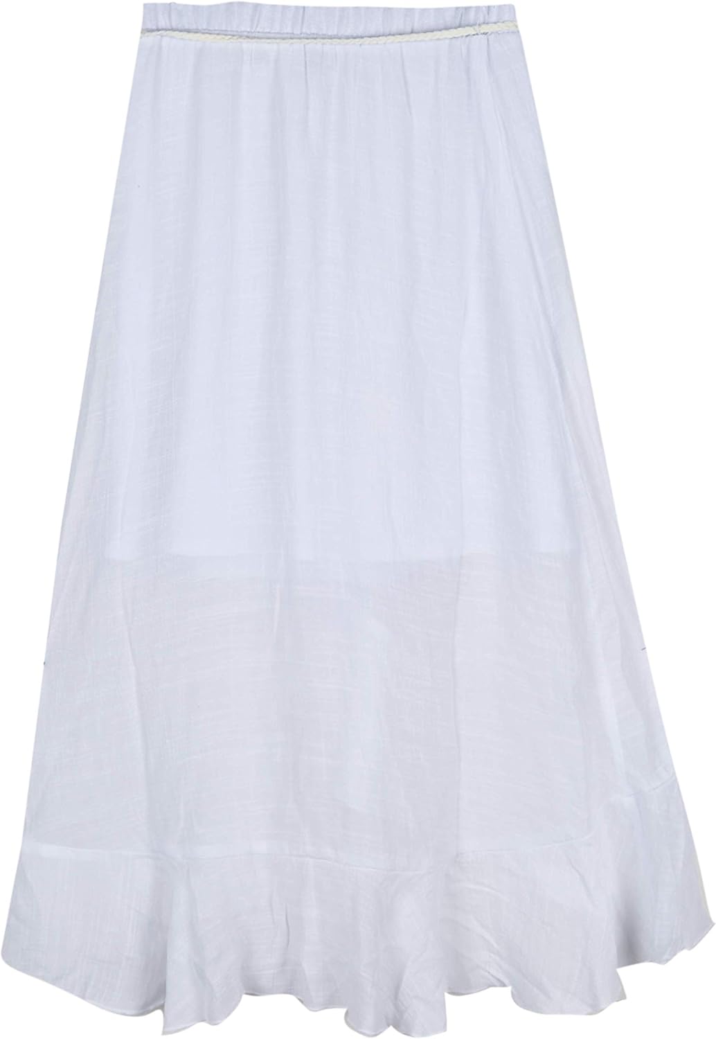 Amy Byer Girls' Ruffle Front Maxi Skirt: Clothing