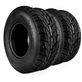 KAX ATV UTV All-Terrain Tires 19x7-8, 4PR, Go Kart Mini Bike Tire, Set 2 | Directional Tread, Tubeless Tire, 8mm Lugs, 176lbs Load. 19x7-8 Super Mud Tires for Off-Road, Golf Carts&amp; Utility Trailers
