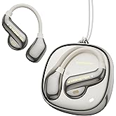 Monster Open Ear AC390 Headphones, Open Ear Earbuds with Stereo Sound, Bluetooth 6.0, 24H Playtime, IPX5 Waterproof, Rotating Charging Case with Lanyard, Ultra-Light for Outdoor Sport